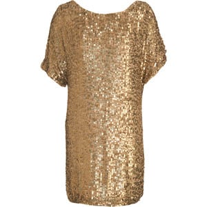 Claire Verspilling Meter Gouden jurk met pailletten van Vince - LovestoHAVE